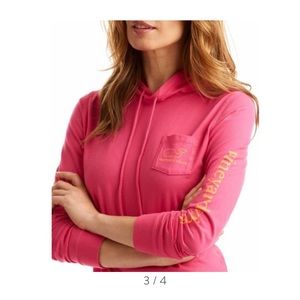 Pink vineyard vines long sleeve hoodie